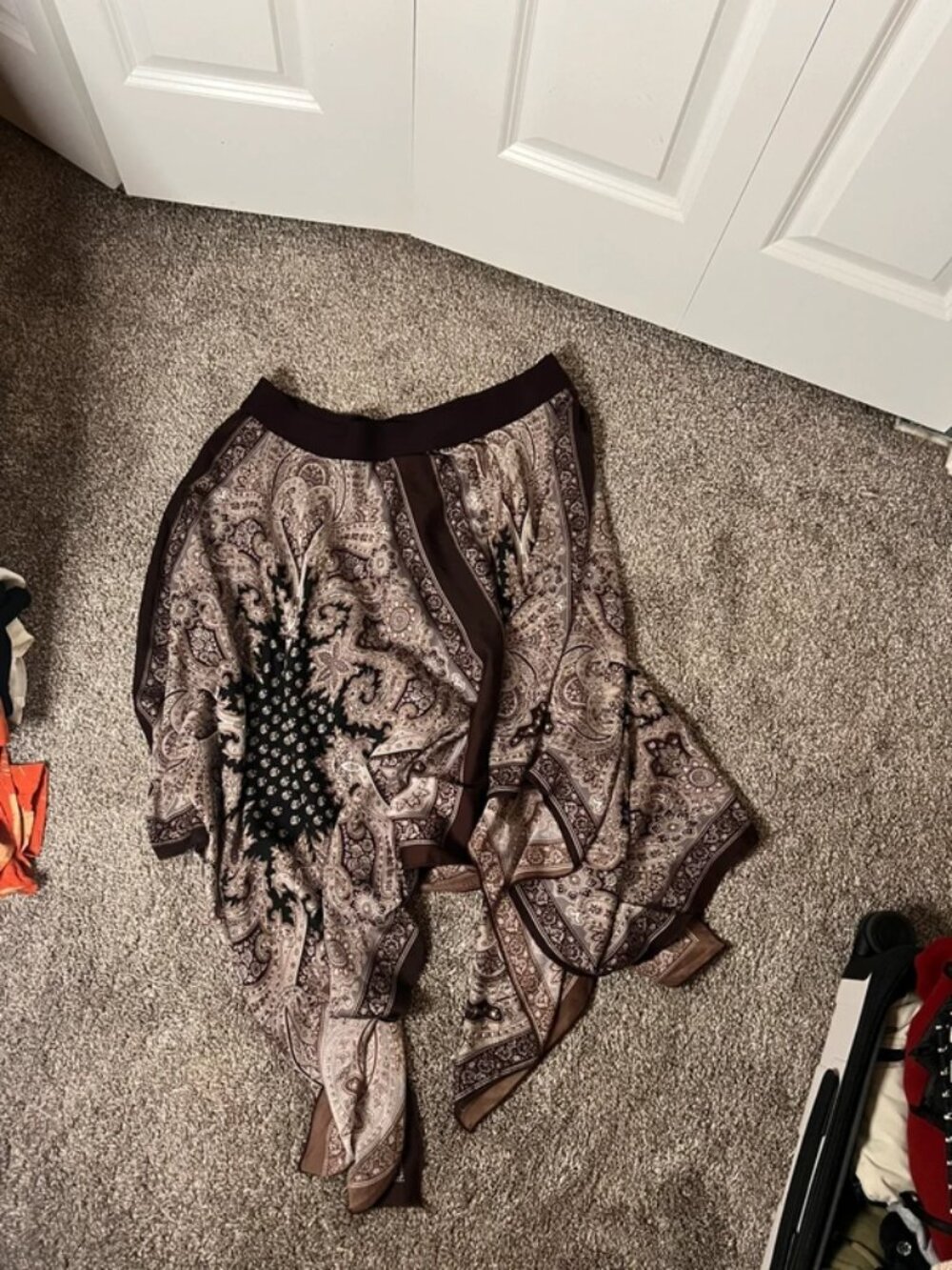 bandanna asymmetrical skirt
